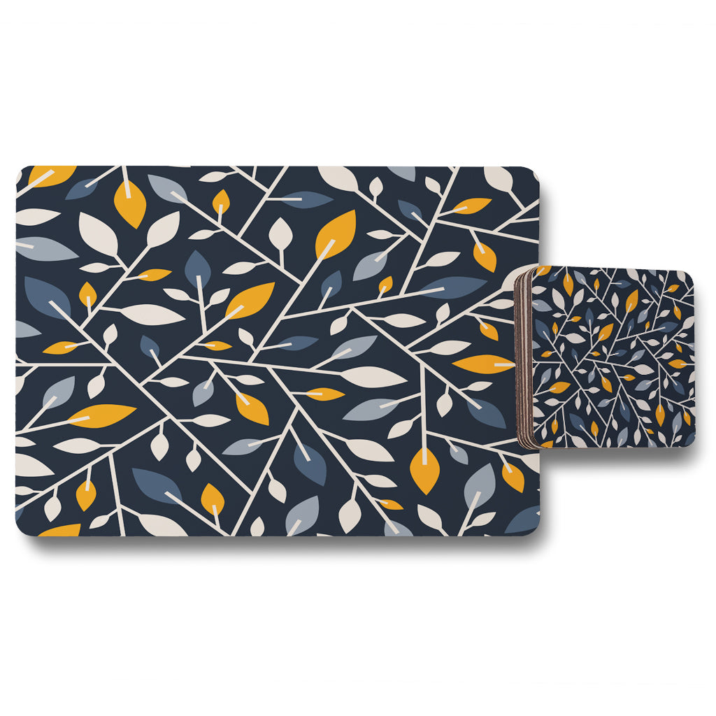 New Product Geometric abstract (Placemat & Coaster Set)  - Andrew Lee Home and Living