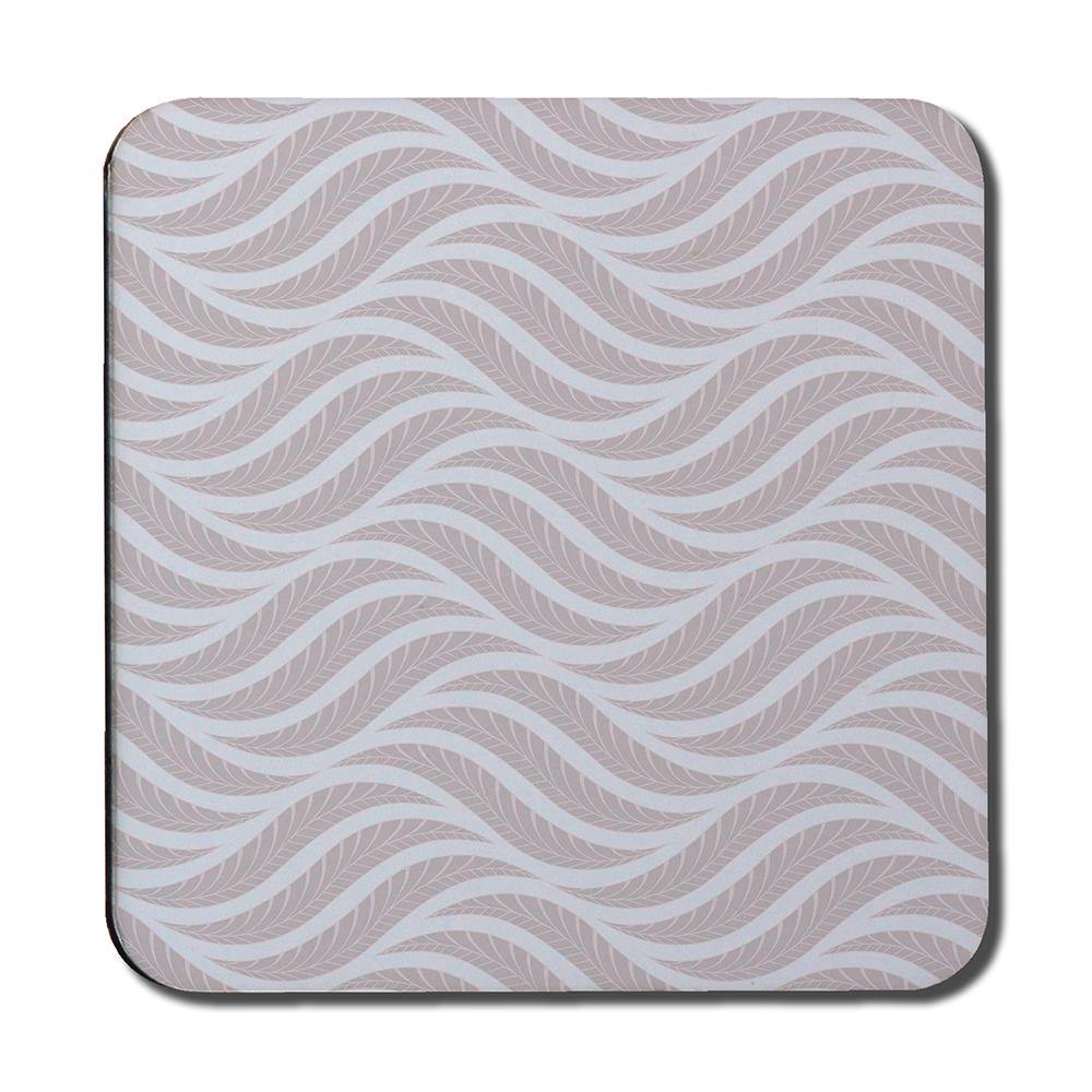 Geometric pattern with leaves (Coaster) - Andrew Lee Home and Living