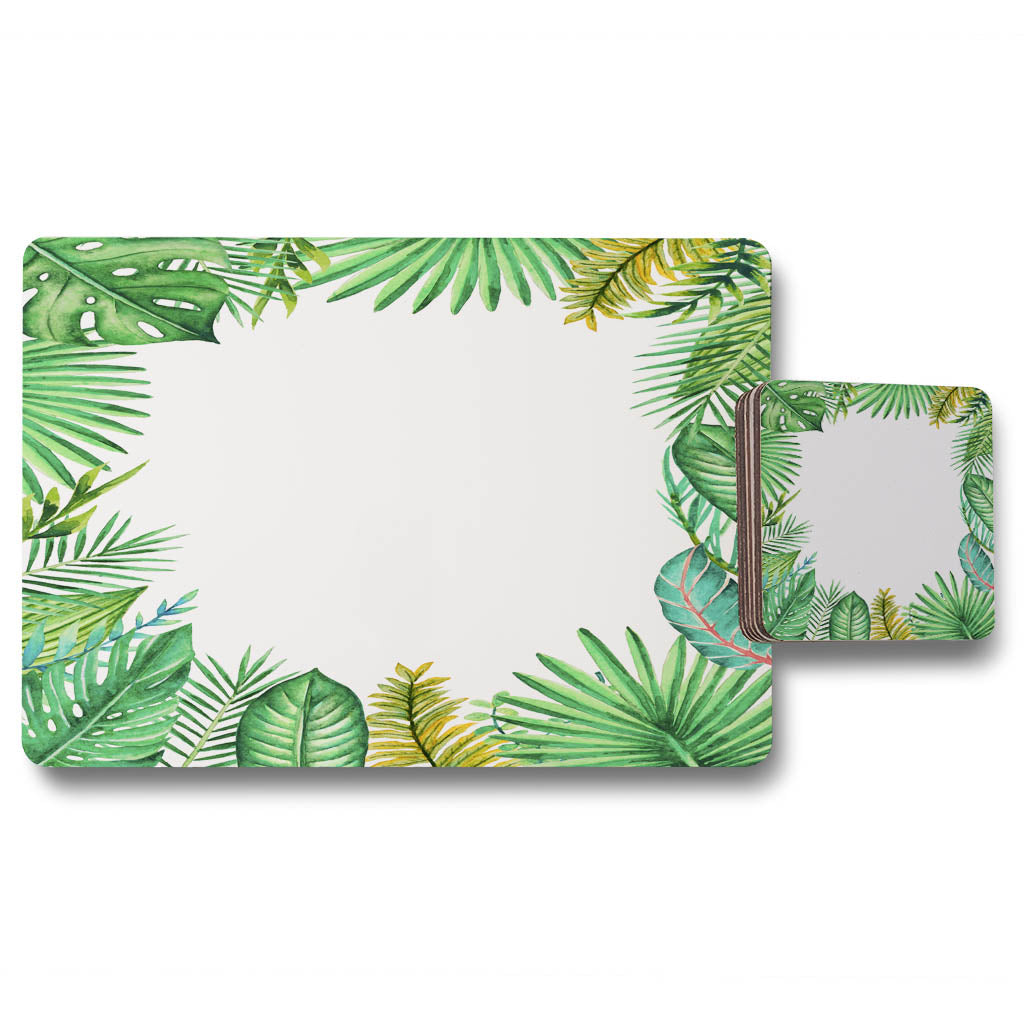 New Product Tropical Leaves (Placemat & Coaster Set)  - Andrew Lee Home and Living