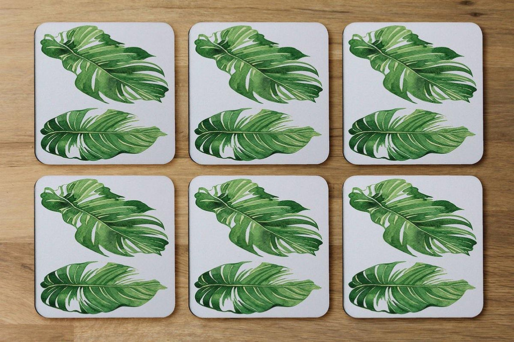 Twin Botanical Leaves (Coaster) - Andrew Lee Home and Living