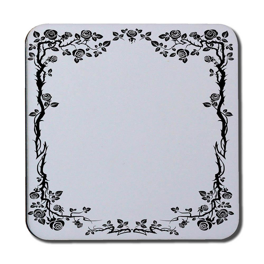Rose & Vine Silhouette (Coaster) - Andrew Lee Home and Living