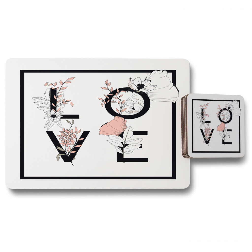 New Product Love (Placemat & Coaster Set)  - Andrew Lee Home and Living