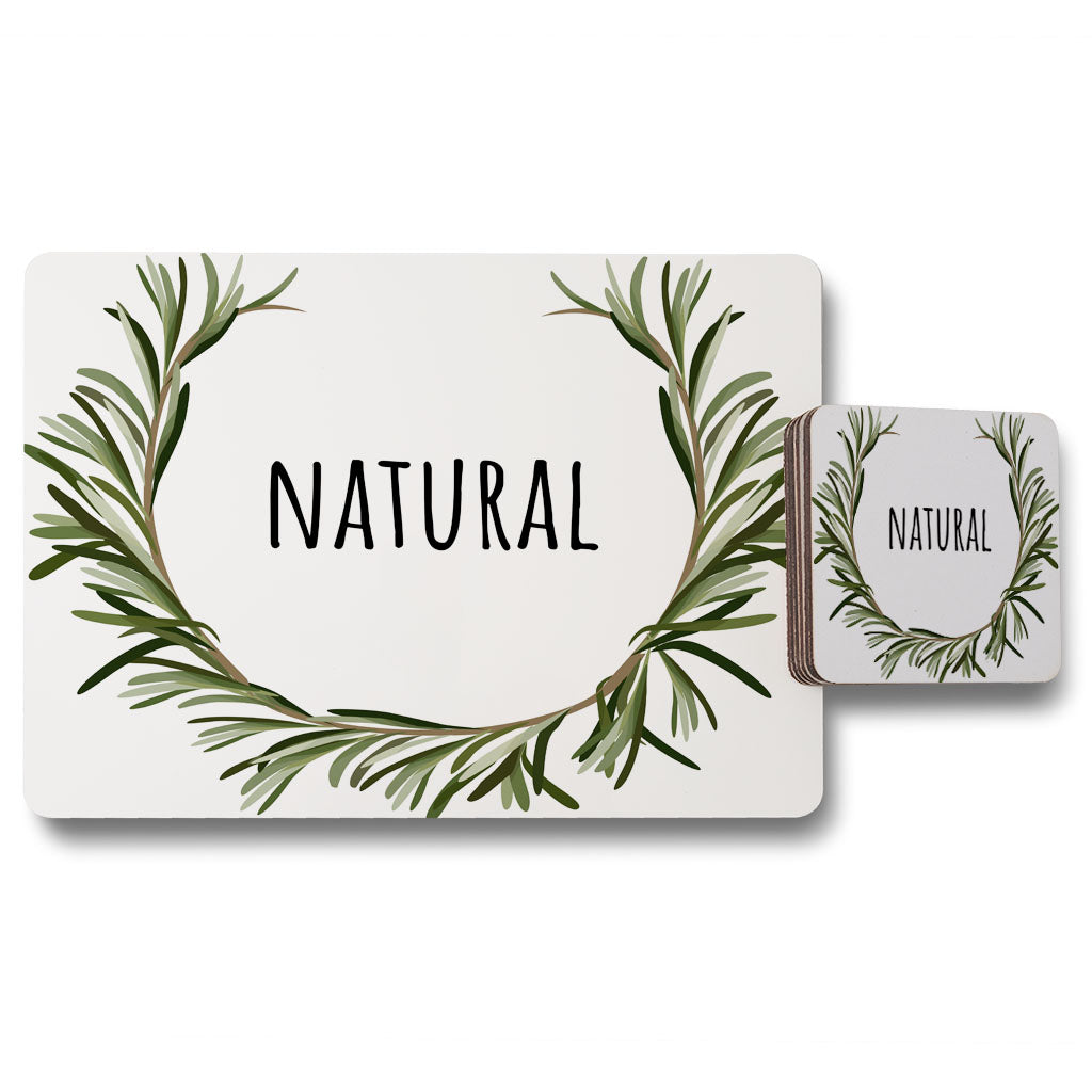 New Product Natural (Placemat & Coaster Set)  - Andrew Lee Home and Living