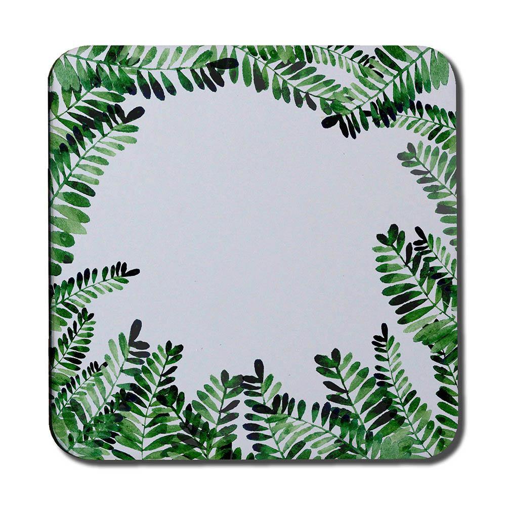 Green Botanical Leaves (Coaster) - Andrew Lee Home and Living