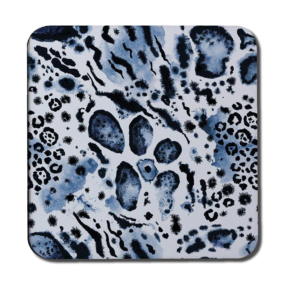 Blue Leopard Print (Coaster) - Andrew Lee Home and Living