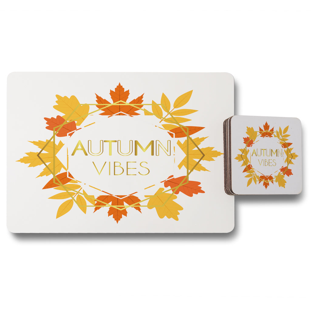 New Product Autumn Vibes (Placemat & Coaster Set)  - Andrew Lee Home and Living