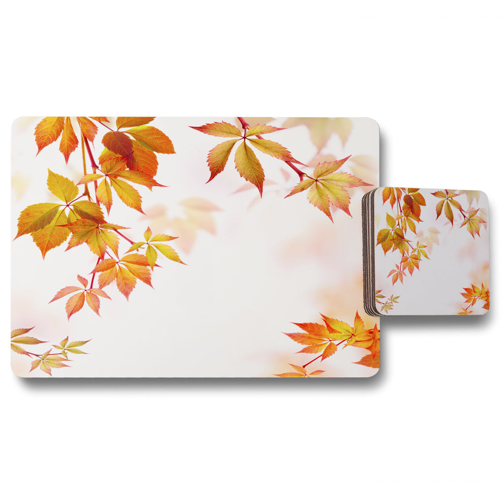 New Product Autumn Leaves (Placemat & Coaster Set)  - Andrew Lee Home and Living