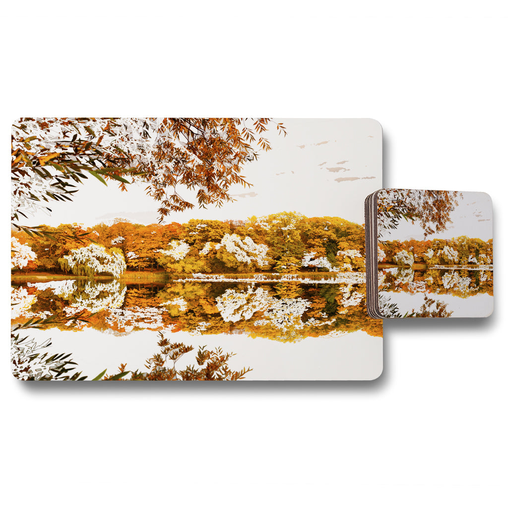 New Product Autumn Lake (Placemat & Coaster Set)  - Andrew Lee Home and Living
