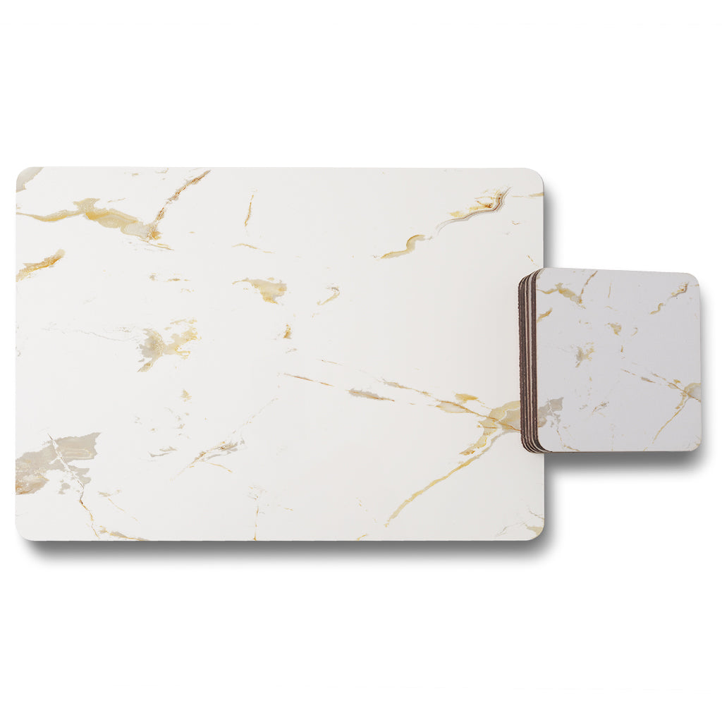 New Product Gold Marble (Placemat & Coaster Set)  - Andrew Lee Home and Living