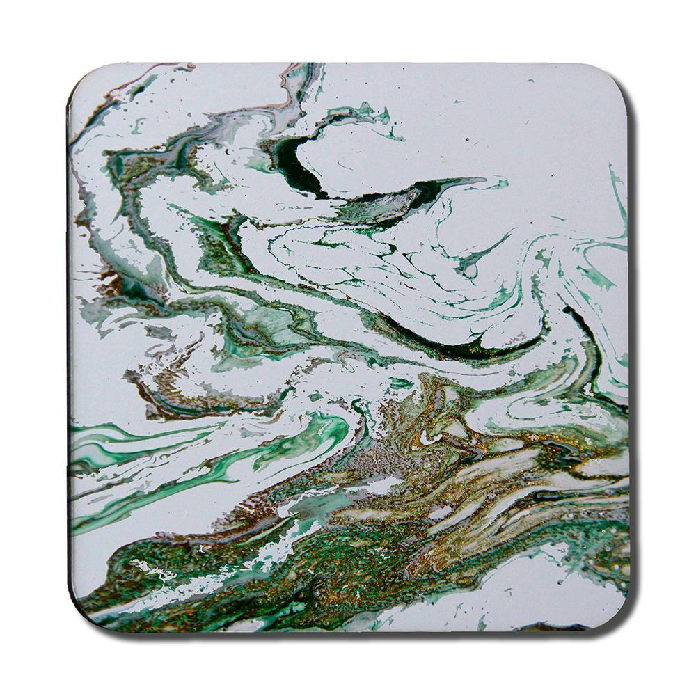 Green & Gold Marble (Coaster) - Andrew Lee Home and Living