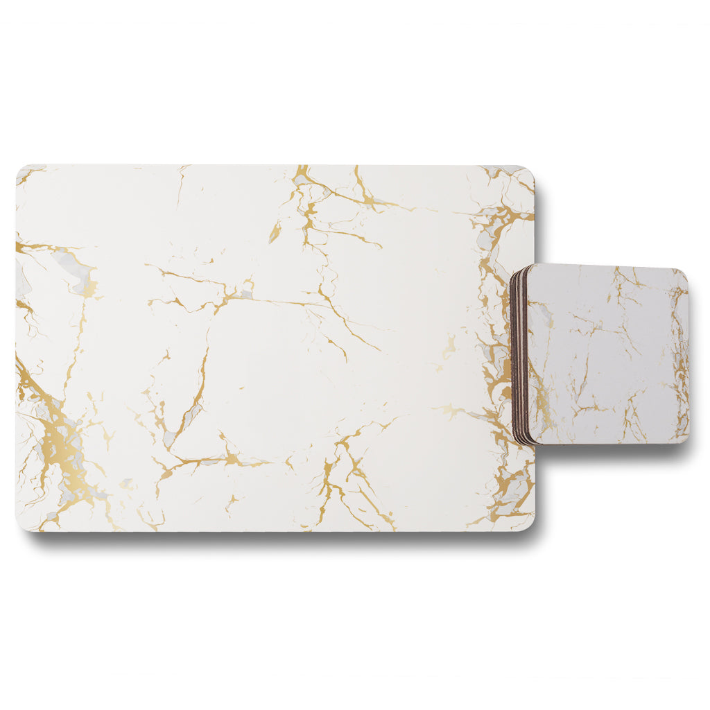 New Product Golden Marble (Placemat & Coaster Set)  - Andrew Lee Home and Living