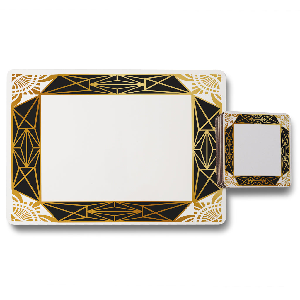 New Product Art Deco Border (Placemat & Coaster Set)  - Andrew Lee Home and Living