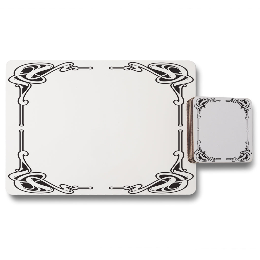 New Product Decorative Border (Placemat & Coaster Set)  - Andrew Lee Home and Living