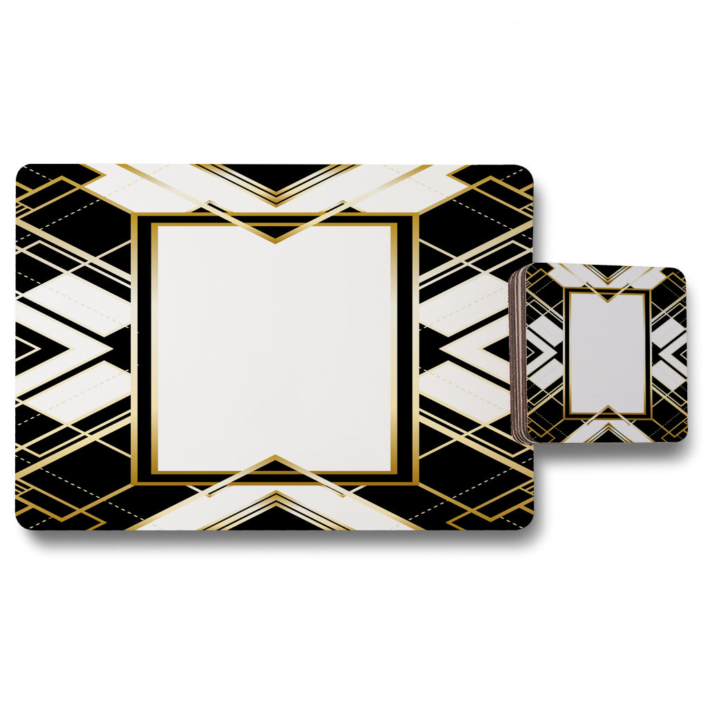 New Product Art Deco Frame (Placemat & Coaster Set)  - Andrew Lee Home and Living