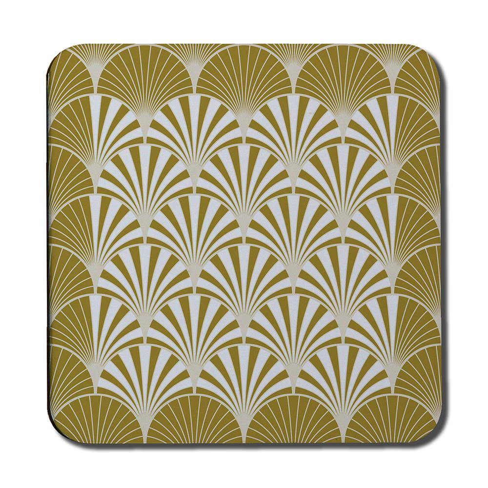 Golden Semi Circles (Coaster) - Andrew Lee Home and Living