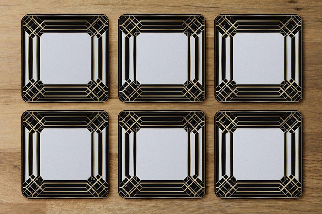 Art Deco Black Frame (Coaster) - Andrew Lee Home and Living