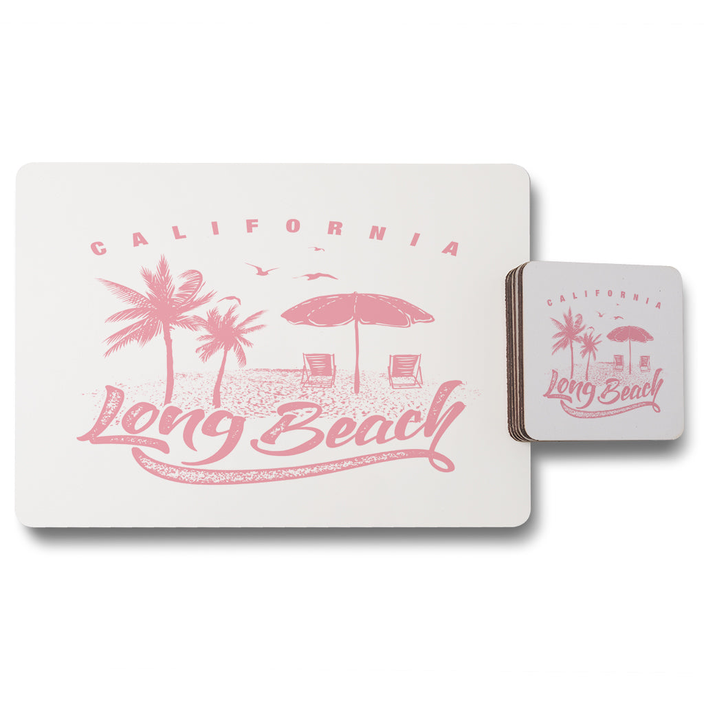 New Product Cali Long Beach (Placemat & Coaster Set)  - Andrew Lee Home and Living
