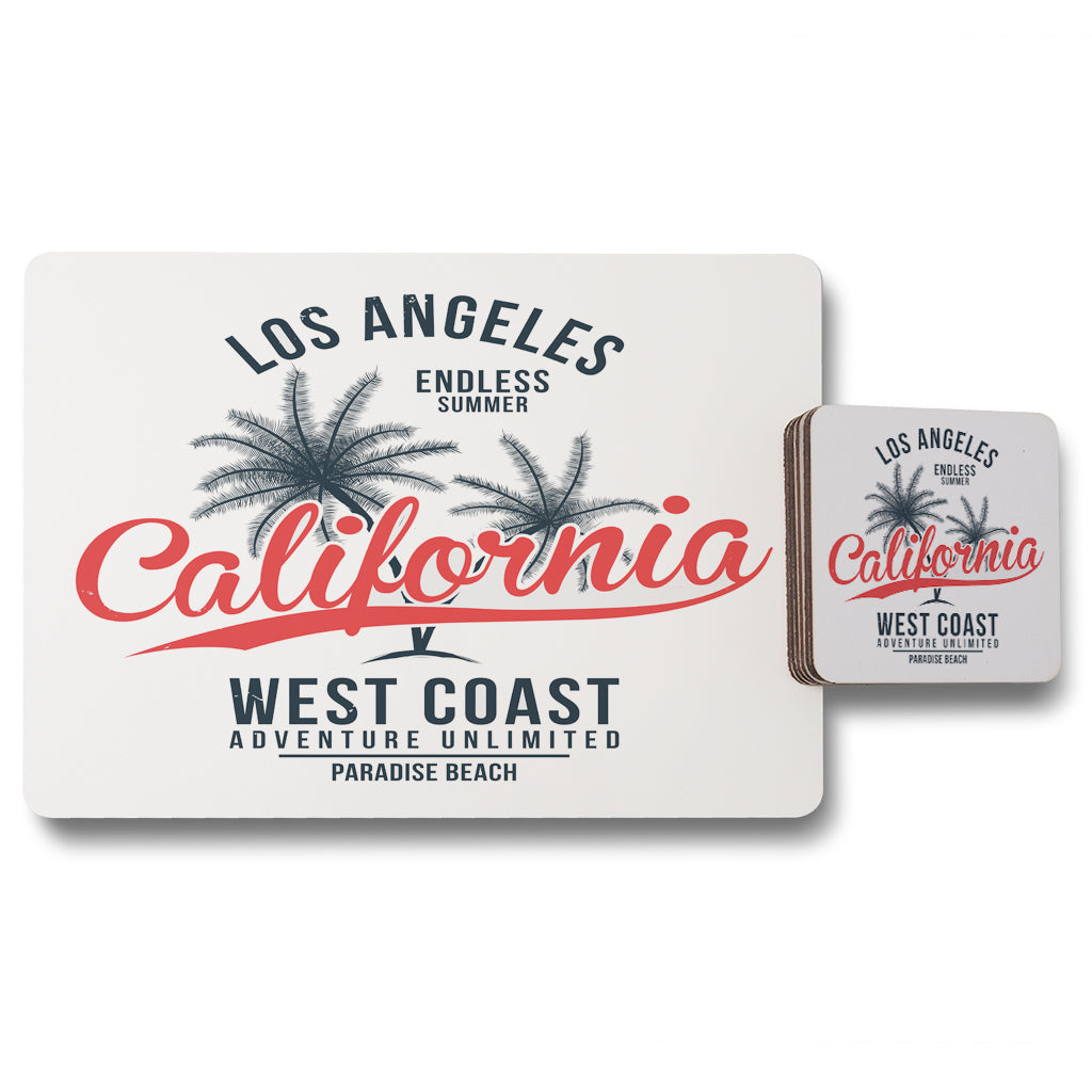 New Product Cali West Coast (Placemat & Coaster Set)  - Andrew Lee Home and Living