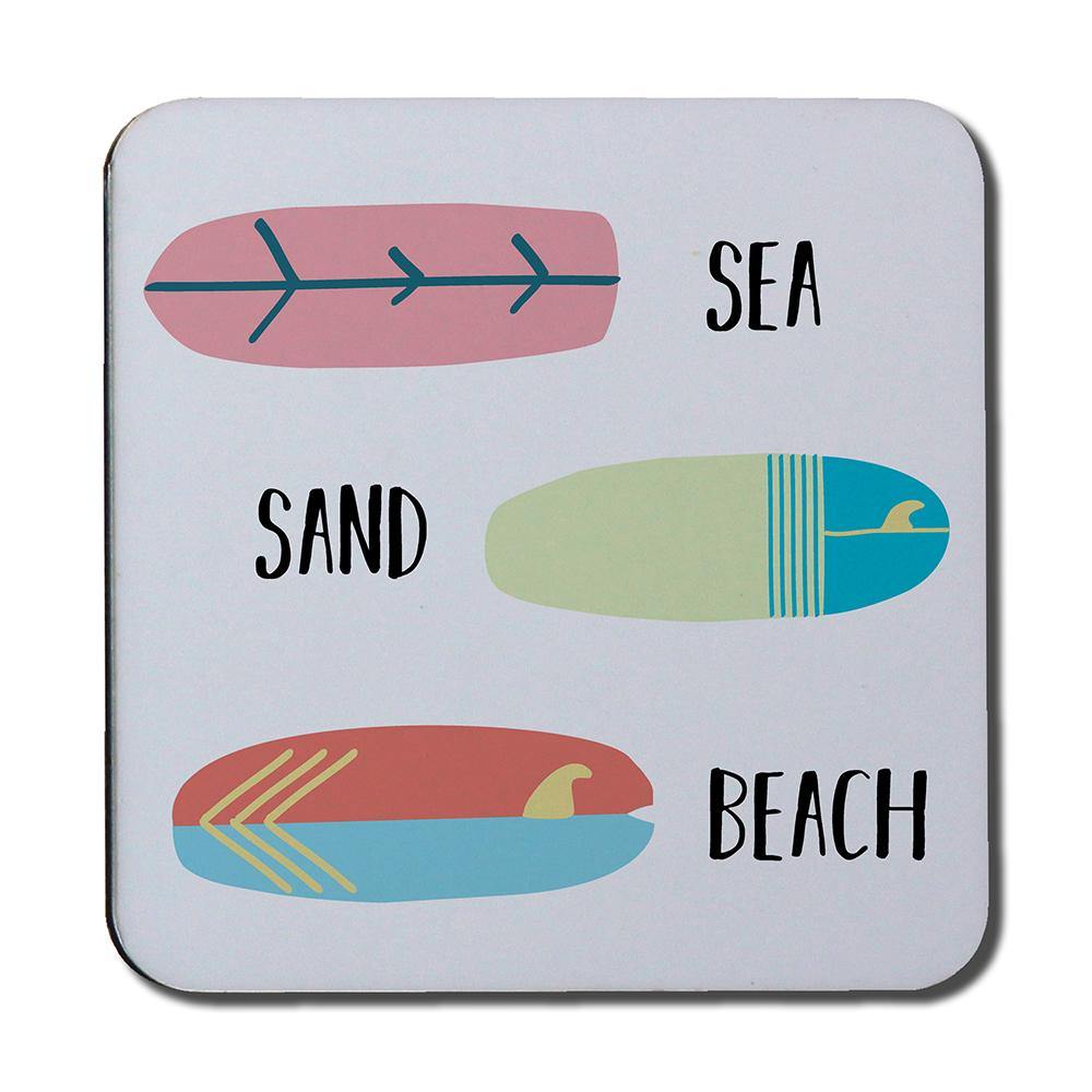Sea, Sand, Surf, Beach (Coaster) - Andrew Lee Home and Living