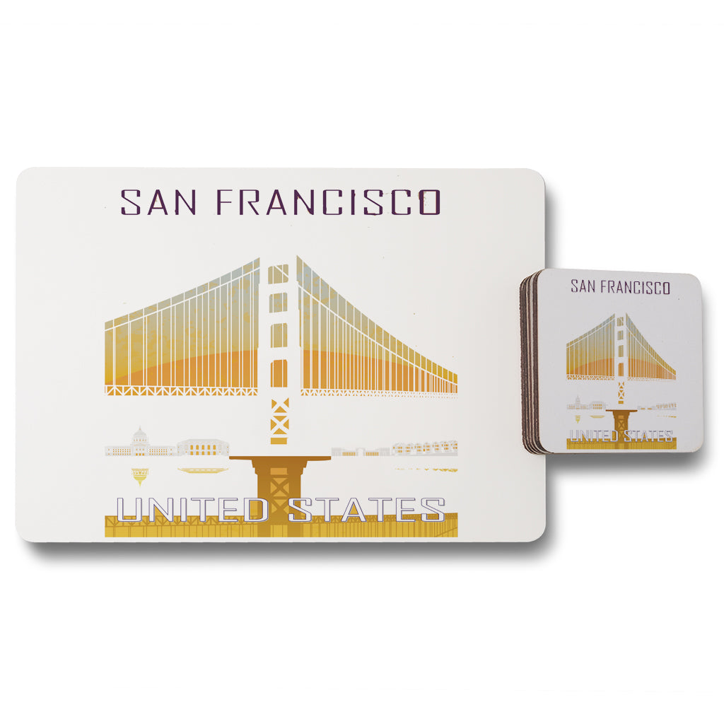 New Product San Francisco (Placemat & Coaster Set)  - Andrew Lee Home and Living