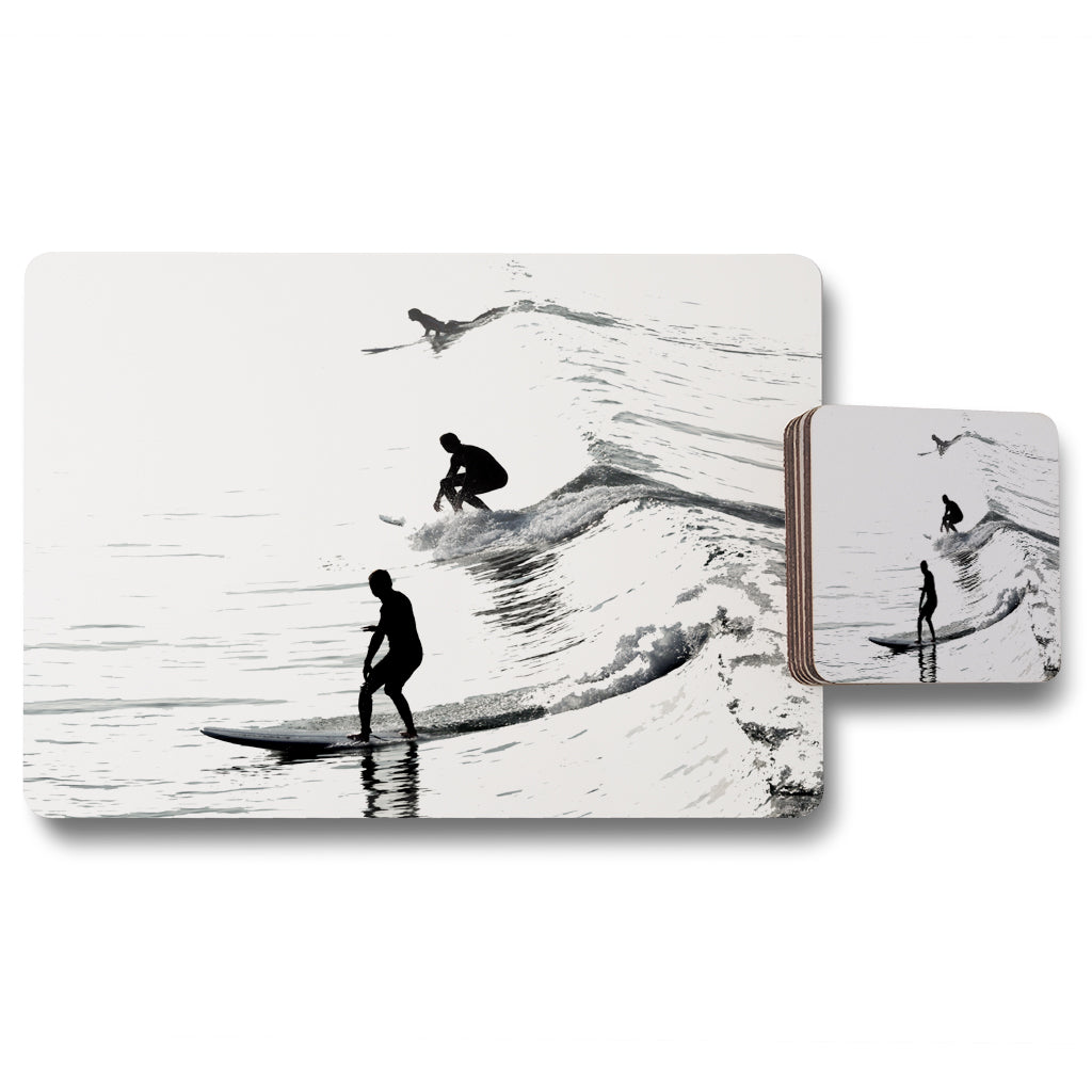 New Product Surfers (Placemat & Coaster Set)  - Andrew Lee Home and Living