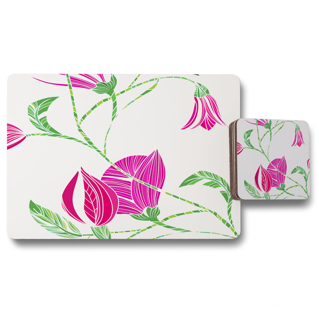 New Product Tulips (Placemat & Coaster Set)  - Andrew Lee Home and Living