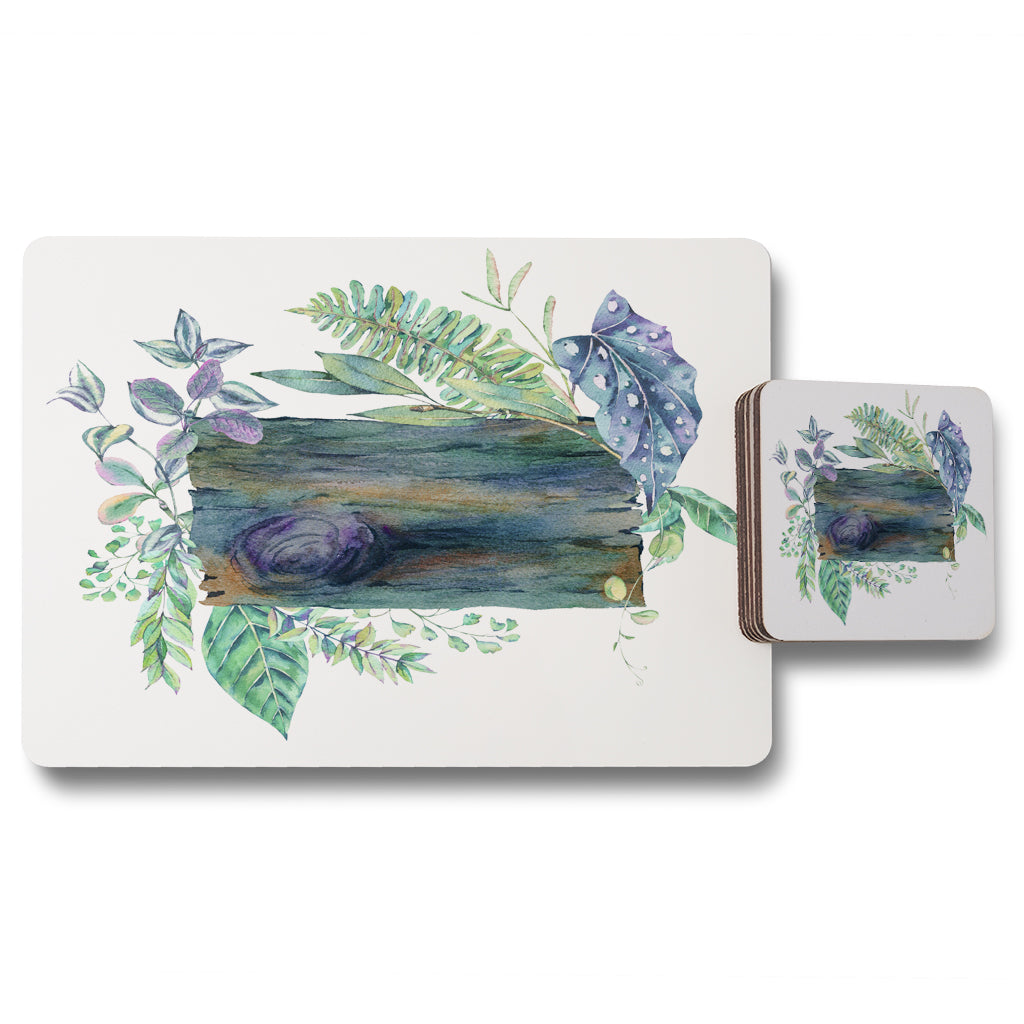 New Product Green Leaves Board (Placemat & Coaster Set)  - Andrew Lee Home and Living