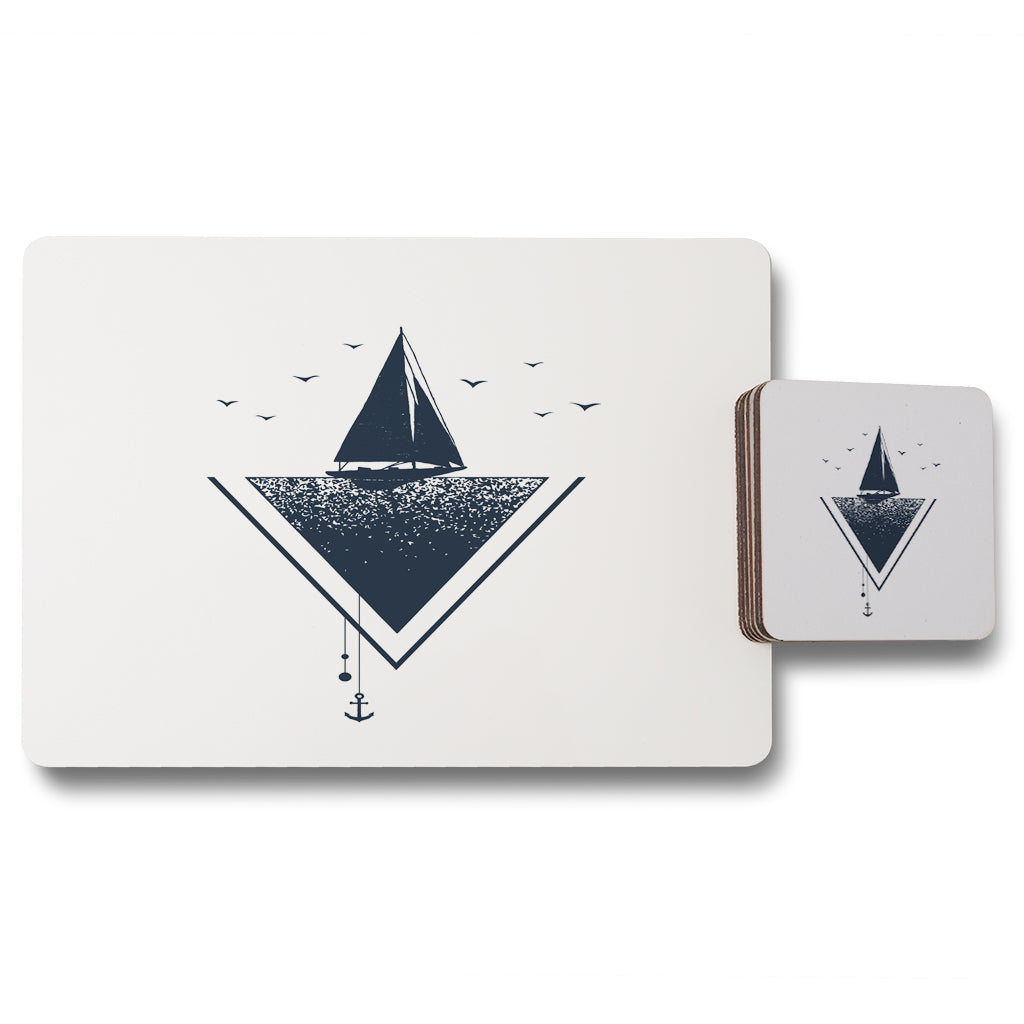 New Product Sailboat at Sea (Placemat & Coaster Set)  - Andrew Lee Home and Living