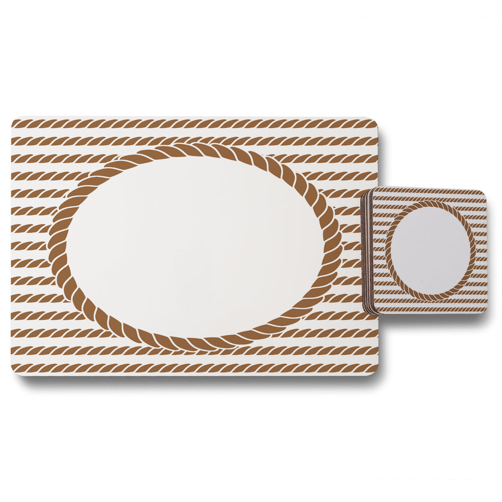 New Product Rope Border (Placemat & Coaster Set)  - Andrew Lee Home and Living