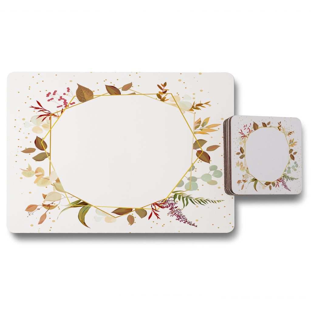 New Product Autumn Flowers (Placemat & Coaster Set)  - Andrew Lee Home and Living