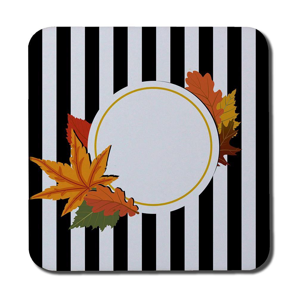 Black Stripes, Autumn Leaves (Coaster) - Andrew Lee Home and Living