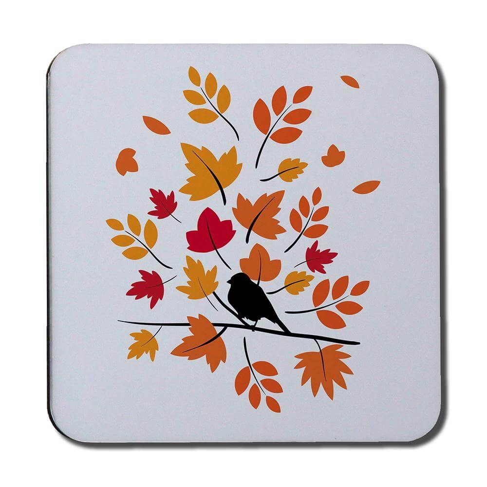 Autumn Bird on Branch (Coaster) - Andrew Lee Home and Living