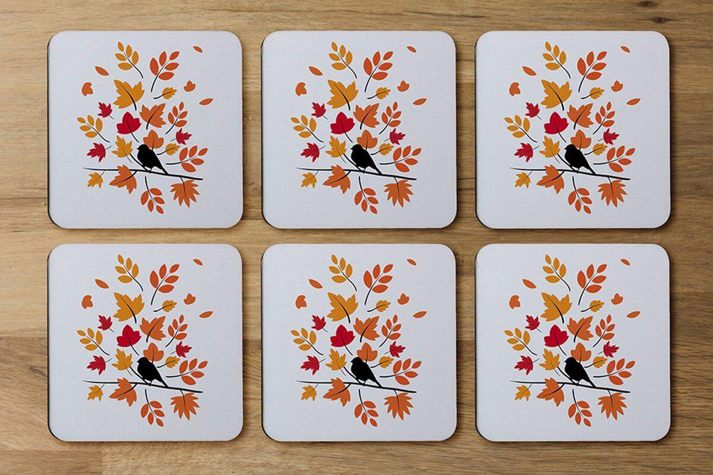 Autumn Bird on Branch (Coaster) - Andrew Lee Home and Living