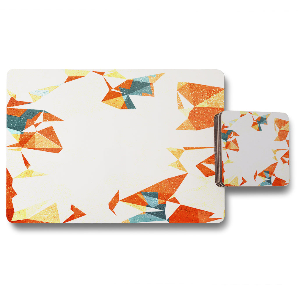 New Product Autumn Geometric (Placemat & Coaster Set)  - Andrew Lee Home and Living