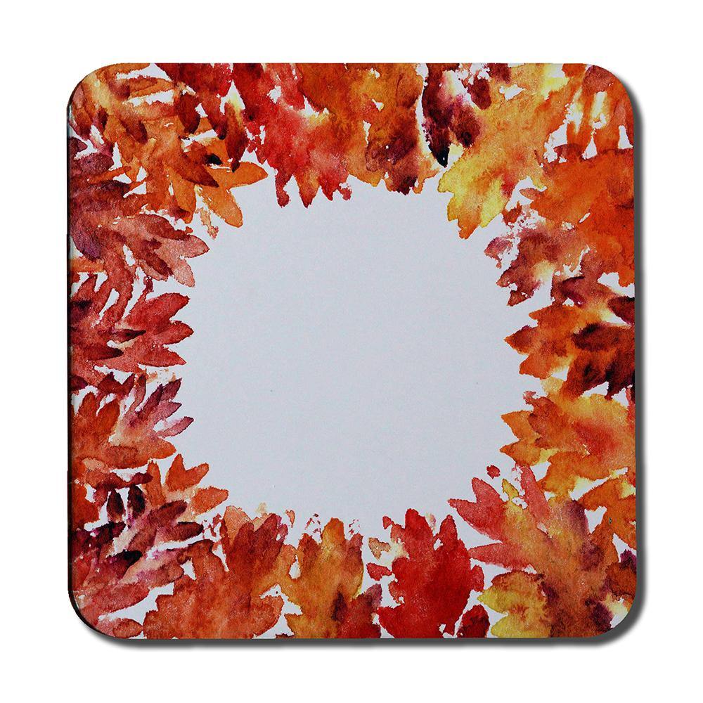 Circled Autumn Leaves (Coaster) - Andrew Lee Home and Living
