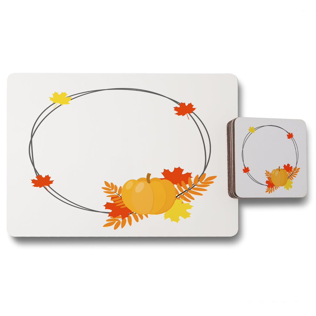 New Product Pumpkin (Placemat & Coaster Set)  - Andrew Lee Home and Living