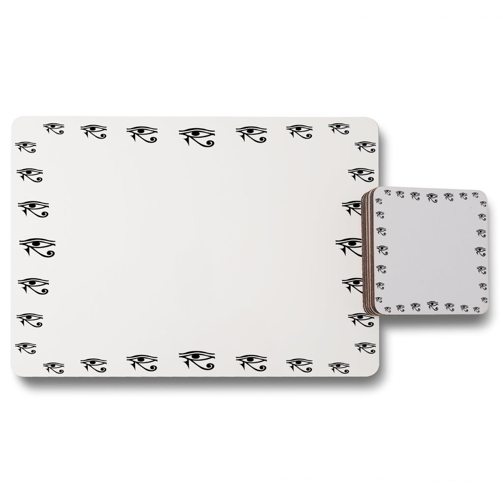 New Product Eye Of Horus (Placemat & Coaster Set)  - Andrew Lee Home and Living