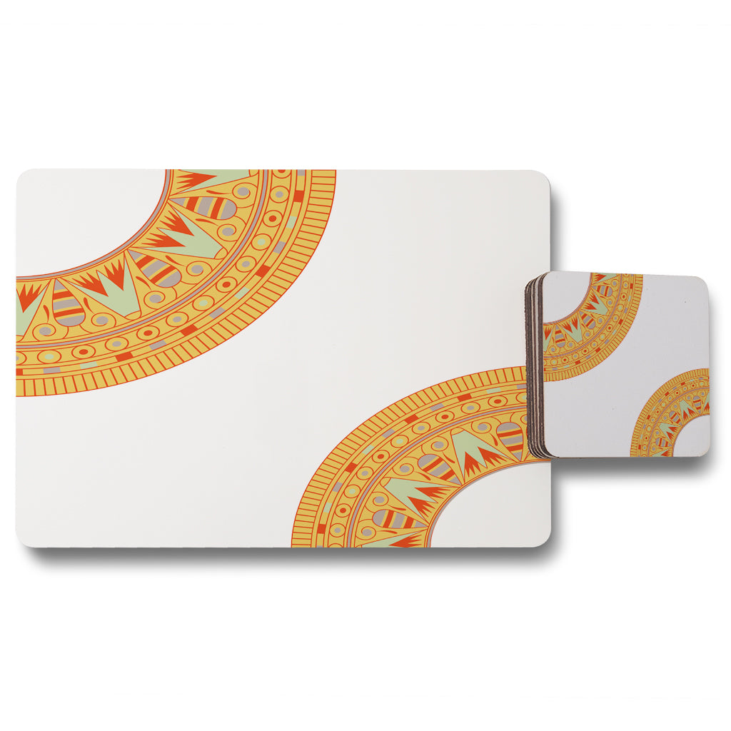 New Product Egyptian Hieroglyphs (Placemat & Coaster Set)  - Andrew Lee Home and Living