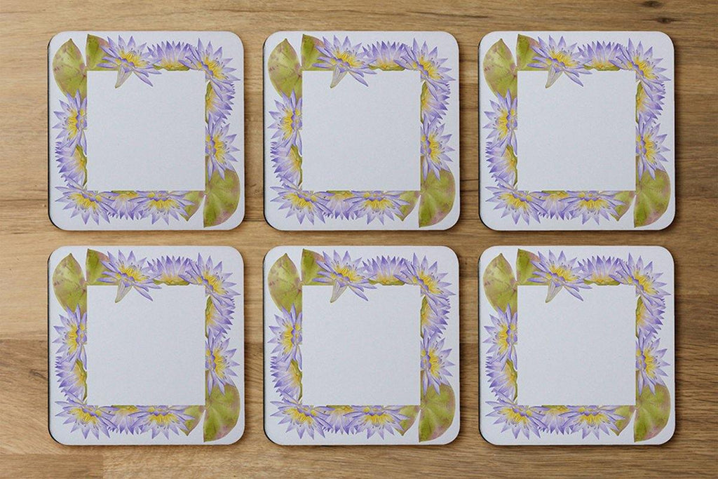 Gold & Purple Flowers (Coaster) - Andrew Lee Home and Living