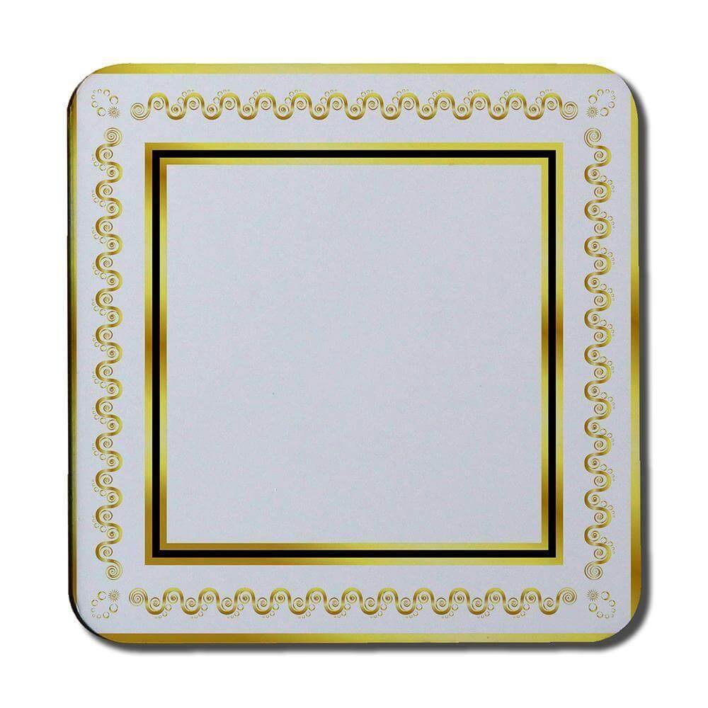 Ancient Egyptian Gold Border (Coaster) - Andrew Lee Home and Living
