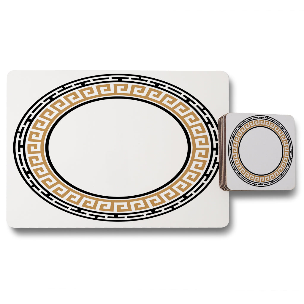 New Product Greek Key Frame (Placemat & Coaster Set)  - Andrew Lee Home and Living