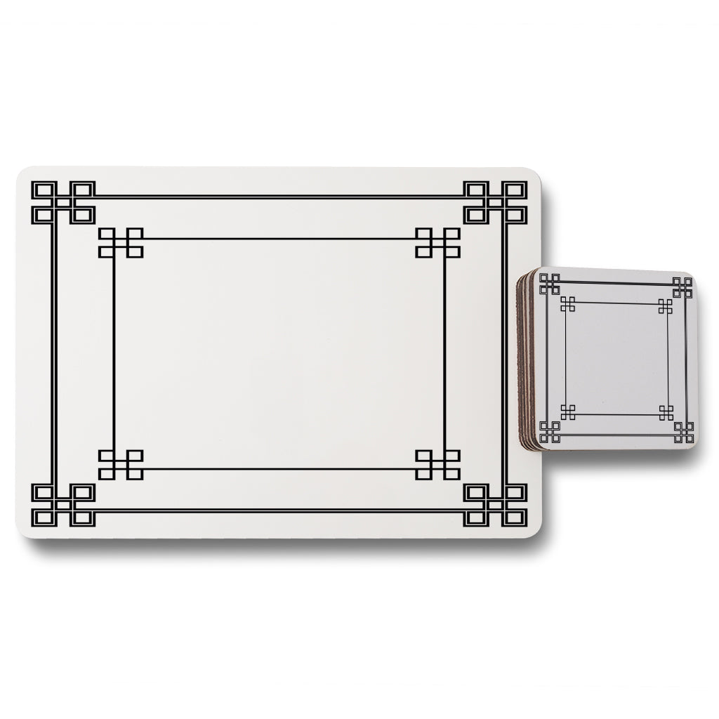 New Product Roman Style Ornamental Frame (Placemat & Coaster Set)  - Andrew Lee Home and Living