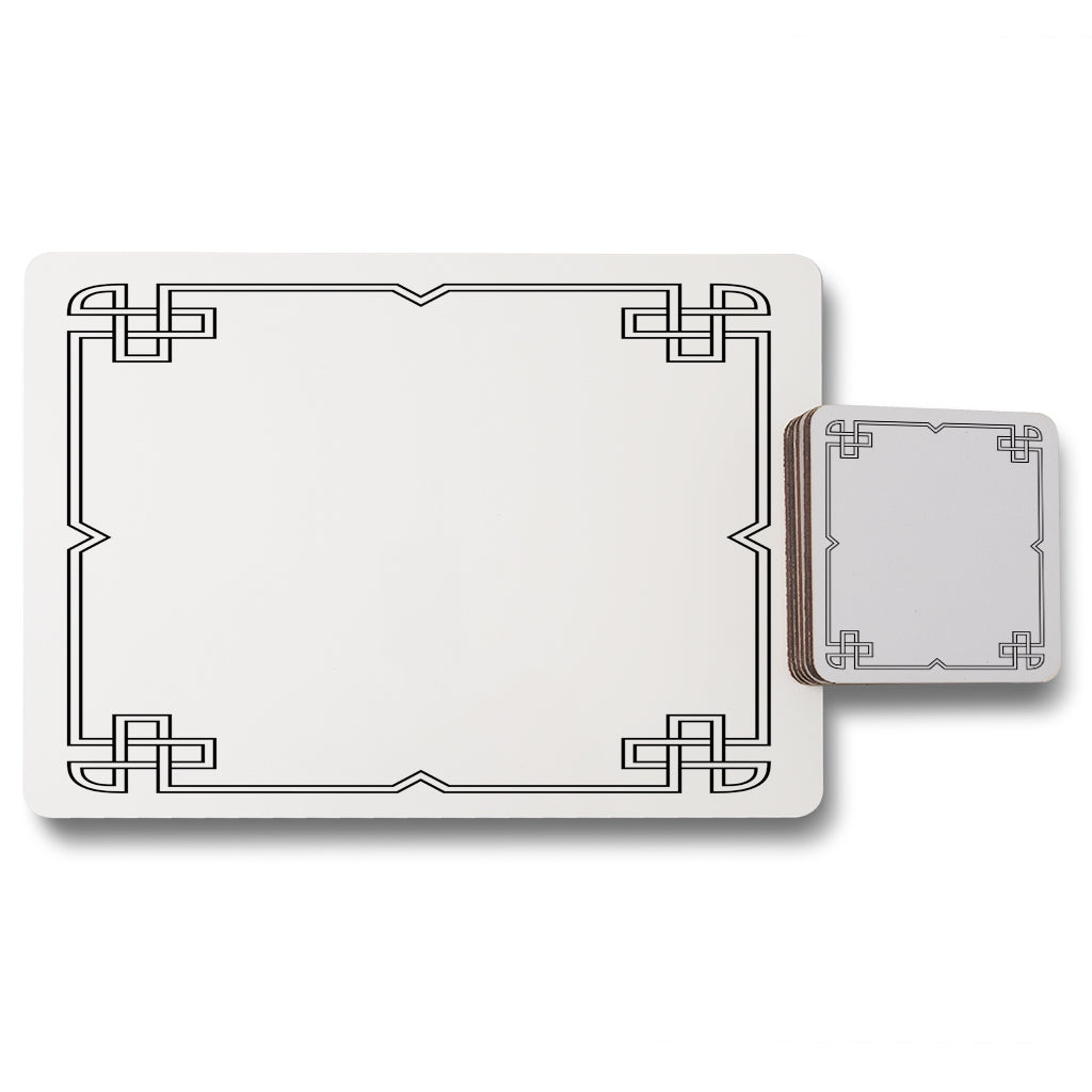 New Product Roman Ornamental Frame (Placemat & Coaster Set)  - Andrew Lee Home and Living