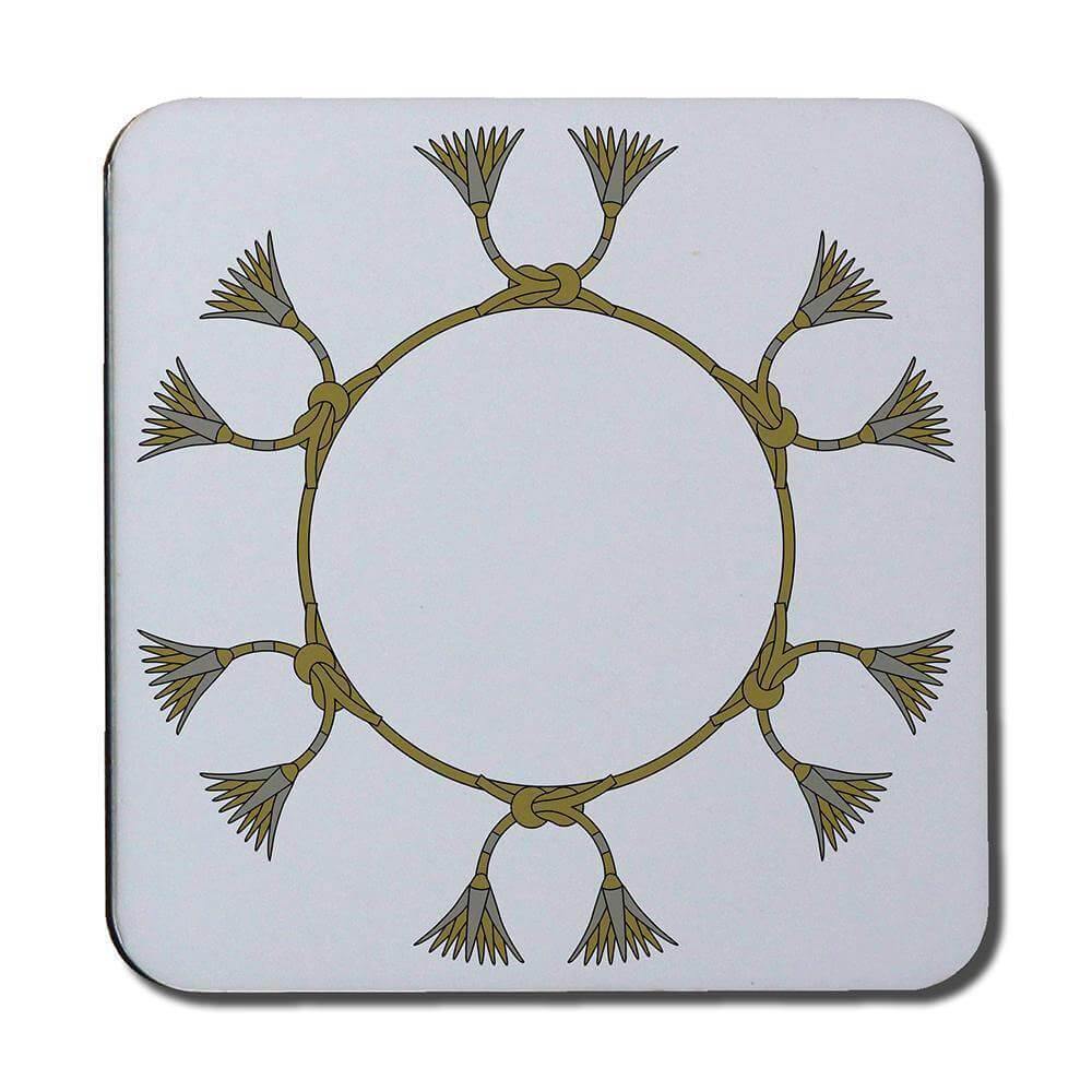 Ancient Egyptian Lotus Motifs (Coaster) - Andrew Lee Home and Living