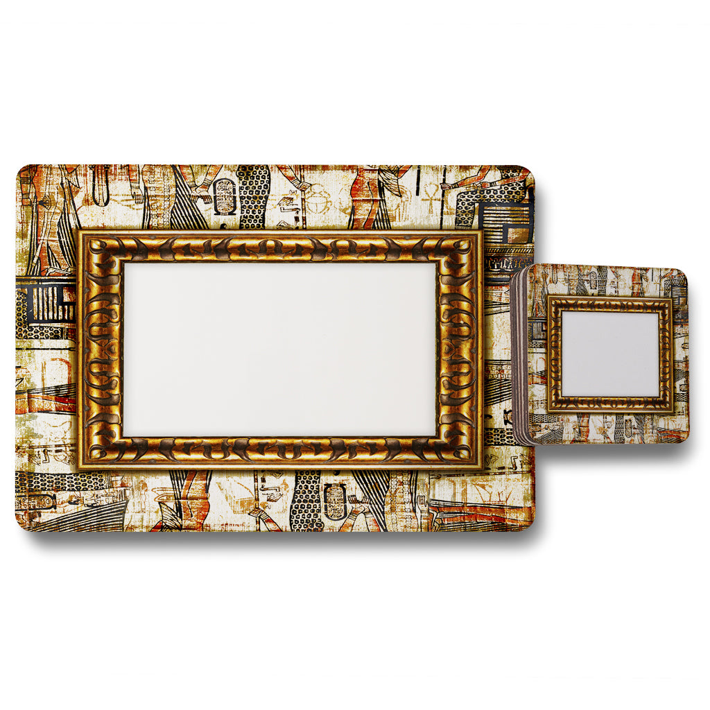 New Product Rustic Egyptian Frame (Placemat & Coaster Set)  - Andrew Lee Home and Living