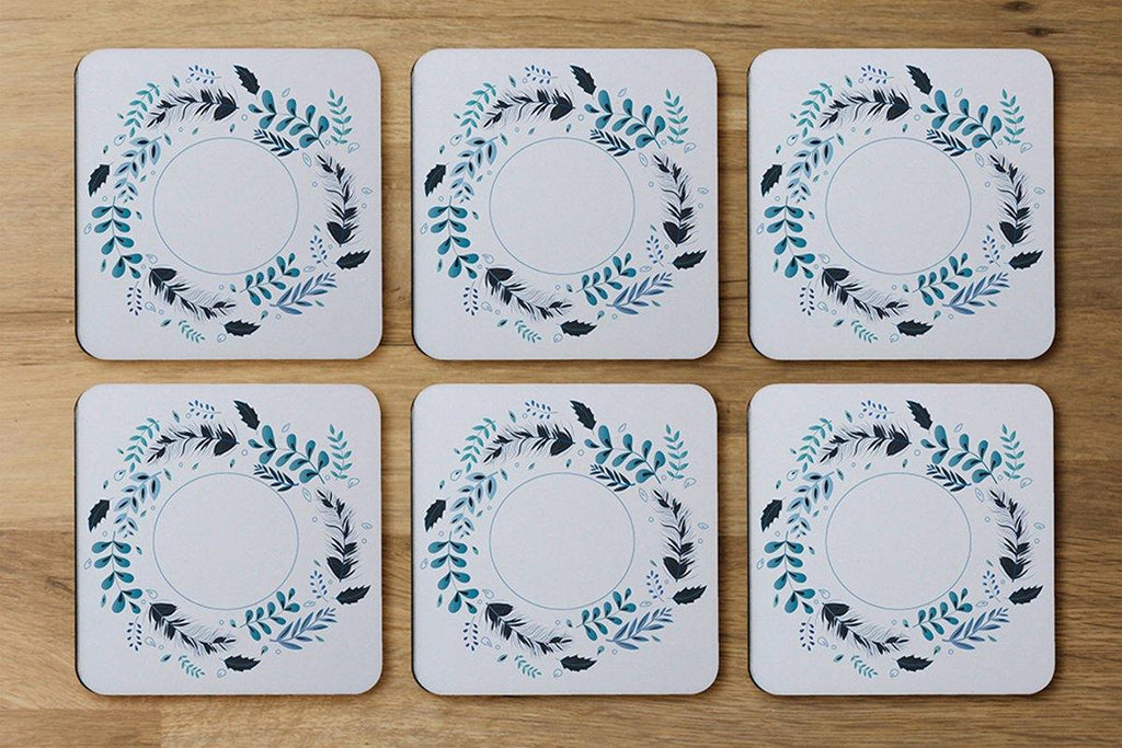 Blue Leaves Frame (Coaster) - Andrew Lee Home and Living