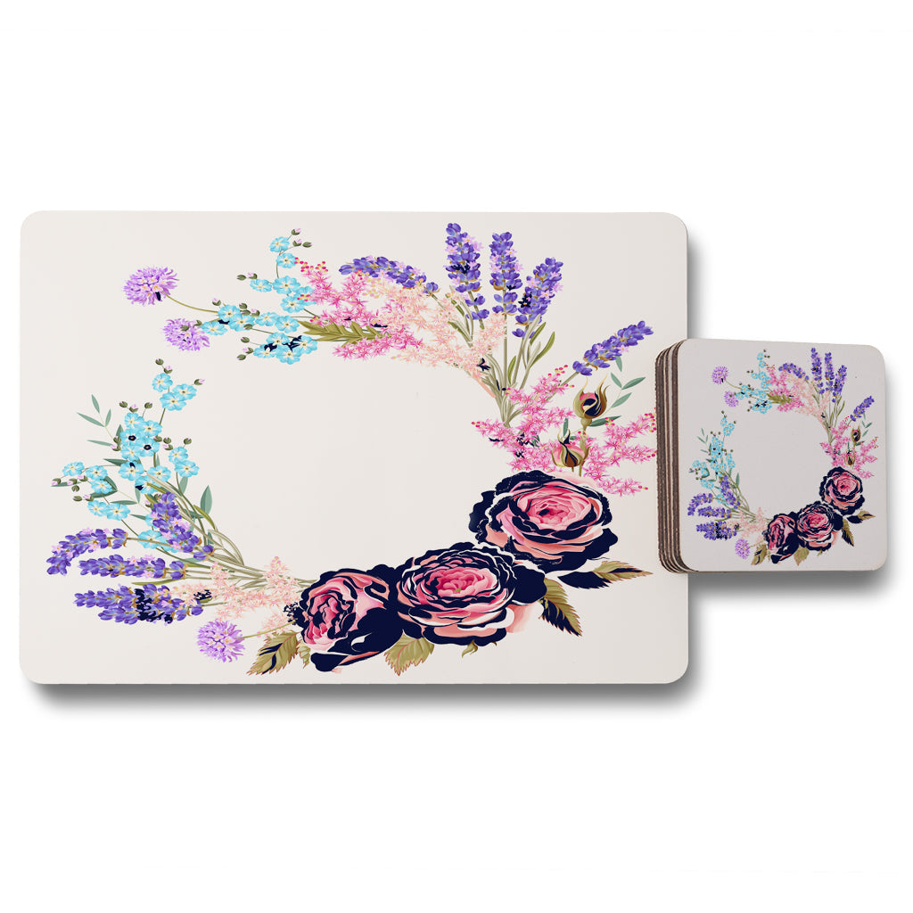 New Product Beautiful Reath (Placemat & Coaster Set)  - Andrew Lee Home and Living