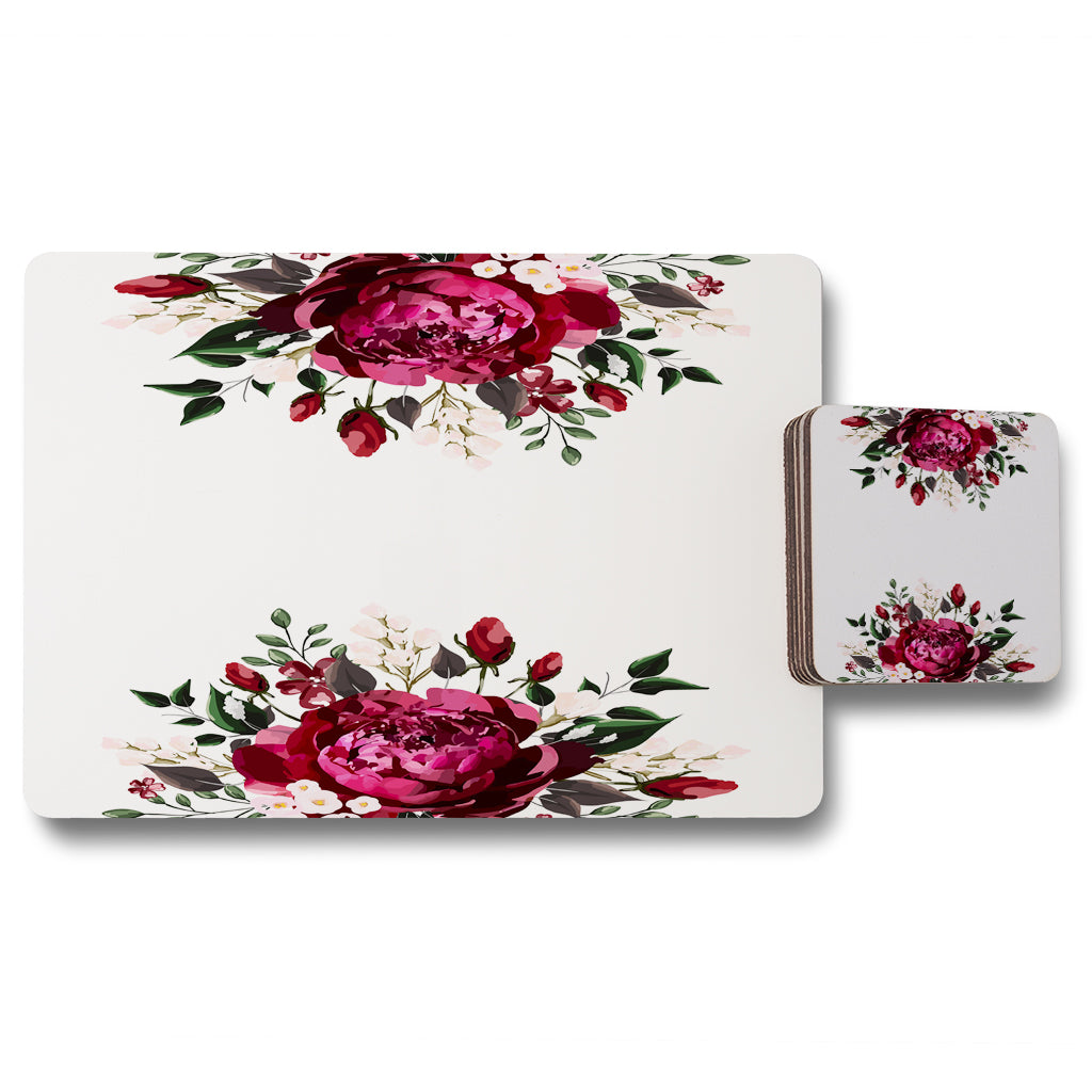 New Product Open Roses (Placemat & Coaster Set)  - Andrew Lee Home and Living