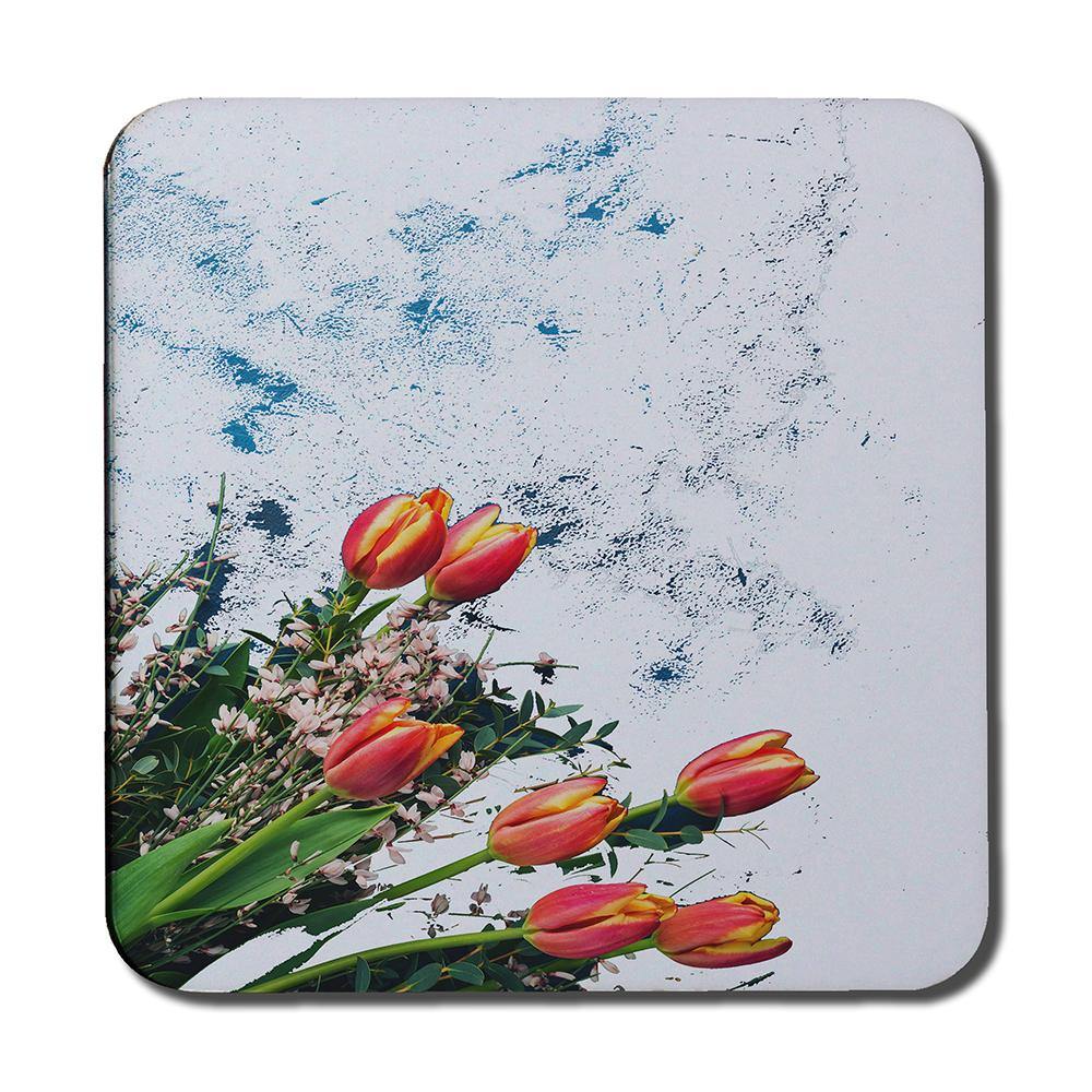 Flowers On Marble (Coaster) - Andrew Lee Home and Living