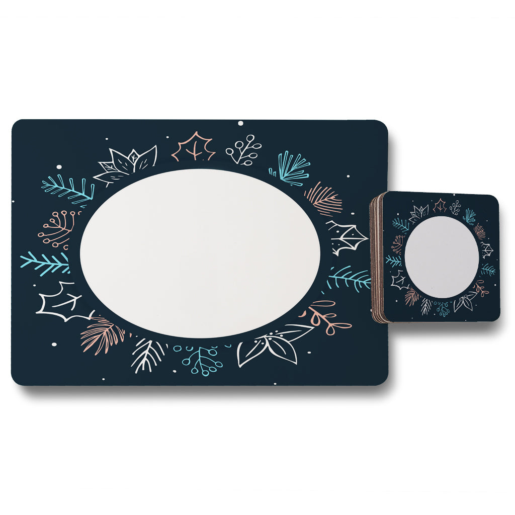 New Product Winter Flowers (Placemat & Coaster Set)  - Andrew Lee Home and Living